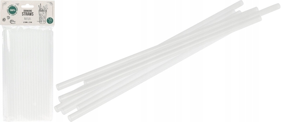 Picture of Aptel Somki Przezroczyste Zestaw 50 szt. Wielorazowe 22 cm do Drinków VILDE