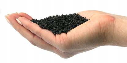 Изображение AQUA DELLA Gravel Black, wirek, do akwarium, czarny, 1-3 mm, 9 kg