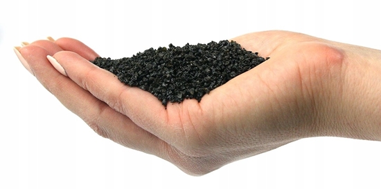 Изображение AQUA DELLA Gravel Black, wirek, do akwarium, czarny, 1-3 mm, 9 kg