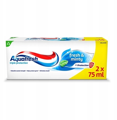 Изображение AQUAFRESH Pasta do zbów Fresh&Minty 2 x 75 ml