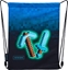 Attēls no Astra Worek plecak Minecraft na buty obuwie kapcie Blue Pixel 33x40cm ASTRABAG