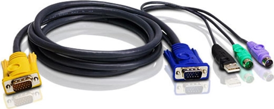 Picture of Aten 2L-5302UP PS/2 VGA Anschlusskabel, schwarz, 1,8 m
