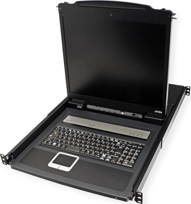 Picture of Aten CL1308N KVM-Switch, 48cm TFT, VGA, PS/2-USB, 8 Port, DE-Layout