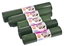 Изображение Atkritumu maisi 200L, 82x125cm, zaļi/melni, 60mikr, 2-kārt, LDPE, 5gab/rul, 21rul/kastē