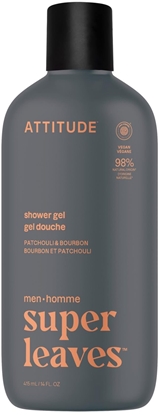 Attēls no Attitude Attitude SUPER LEAVES MEN,  el pod prysznic, dla mczyzn - Paczula i bourbon, 415 ml