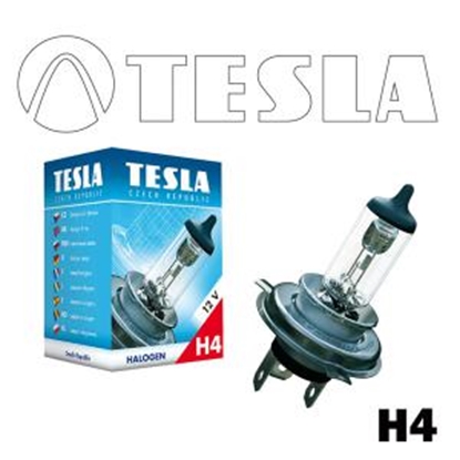 Picture of Auto spuldze H4 12V 60/55W P43t halogēna TESLA
