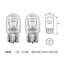 Picture of Auto spuldze W21/5W 12V 2B03 W3x16q halogēna TESLA