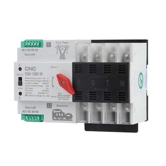 Изображение Automatic Transfer Switch CNC 4P 220V 100A