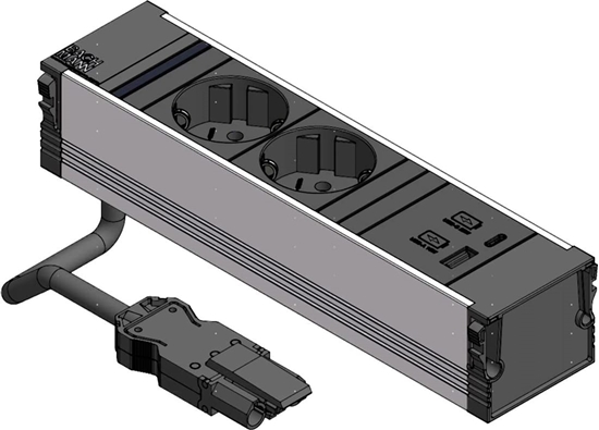 Picture of Bachmann CONI 2x earthing contact 3x ABD, black