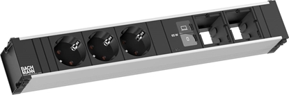 Изображение Bachmann CONI 3xCEE7/3 1xUSB C/C 65W, 2xCM L=0.2m