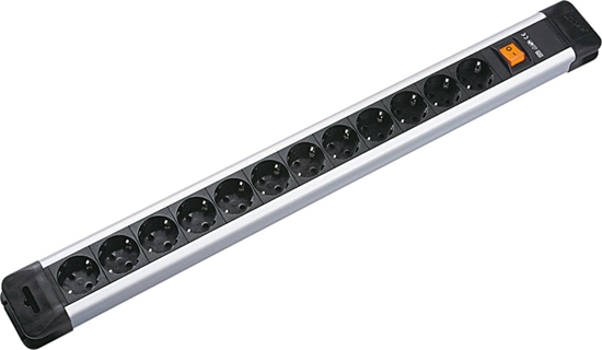 Изображение Bachmann CONNECTUS socket strip 9x earthing contact, plastic, with switch, 2,0m