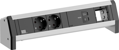 Attēls no Bachmann DESK 2xCEE7/3 1xUSB C/C 100W, 1xCM
