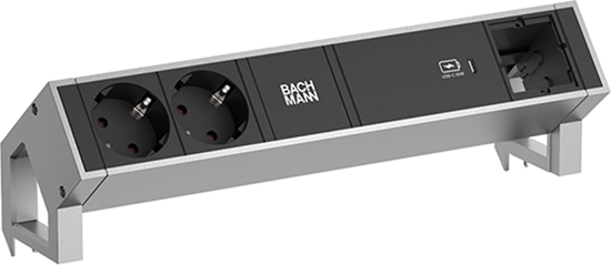 Picture of Bachmann DESK2 2xprotective contact USB C, USB Charger 60W 1xABD 0.2m GST18 INOX