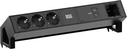 Изображение Bachmann DESK2 3xCEE7/3 1xUSB C/C 100W, 1xCM L=0.2m RAL9005