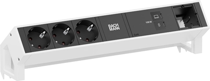 Изображение Bachmann DESK2 3xCEE7/3 1xUSB C/C 100W, 1xCM L=0.2m RAL9010