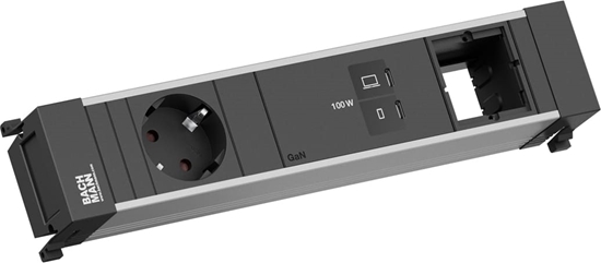 Изображение Bachmann POWER FRAME 1xCEE7/3, 1xUSB C/C 100W 1xCM L=0.2m