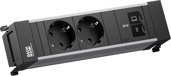 Picture of Bachmann POWER FRAME 2xCEE7/3, 1xUSB C/C 65W L=0.2m