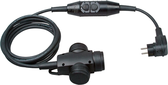 Picture of Bachmann PRCD-S Lg: 3.15m 230V 16A 30mA, Earthing contact extension H07RN-F 3G1.5mm