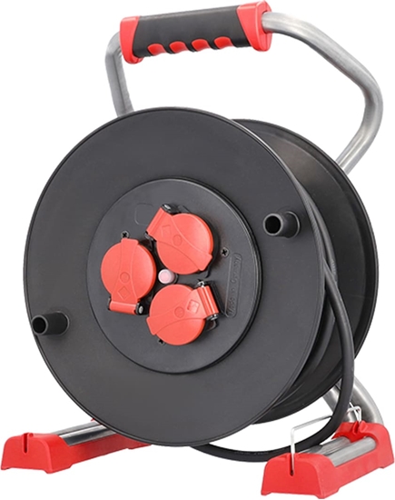 Picture of Bachmann professional cable reel 3xCEE7/3 H07RN-F 3G1.5mm² 25.0m CEE7/7