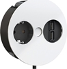 Изображение Bachmann TWIST 1x earthing contact, Wire end ferrules, USB charger, earthing contact mounting plug, white, 2 m