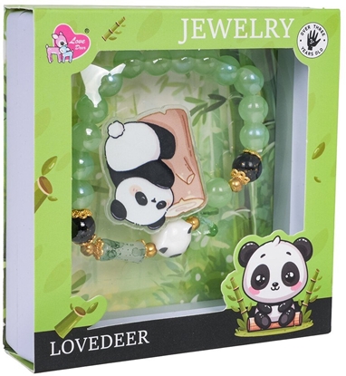 Изображение Bagsmart Zestaw Biuterii Panda Zielona Bransoletka