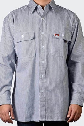 Picture of Bart Koszula Ben Davis Button Up HICKORY STRIPE