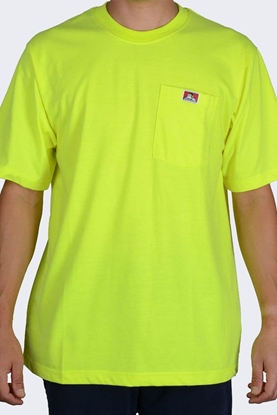 Picture of Bart Koszulka Ben Davis Heavy SS Duty Pocket HIVIZ YELL