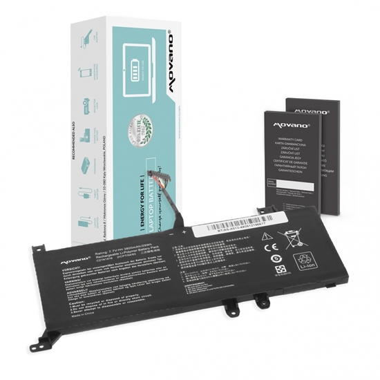 Изображение Bateria B21N1818-2 do Asus X512FA X512UF X509FB X509FA X509FJ X509 - 3800 mAh (29 Wh)