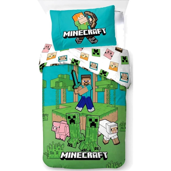 Picture of Bed Linen - Adult Size 140 x 200 cm - Minecraft Jungle Explore (1029465) (5714710021051)