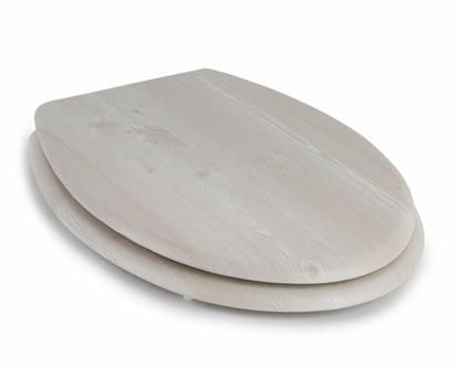 Picture of Beldray LA033710WOAKPFEU7  Wooden MDF Toilet Seat,  White Oak