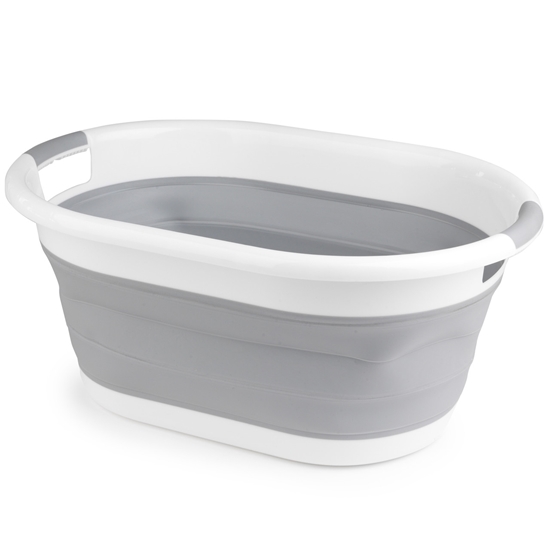 Picture of Beldray LA034816FPEU7 Collapsible Laundry Basket 28L White/Grey