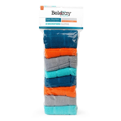 Изображение Beldray LA066374FEU7 Super Absorbent Microfibre  Cloths (8 pcs)