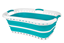 Picture of Beldray LA072979TQFEU7 Collapsible Hip Hugger Laundry Basket 37 L, White/Mint