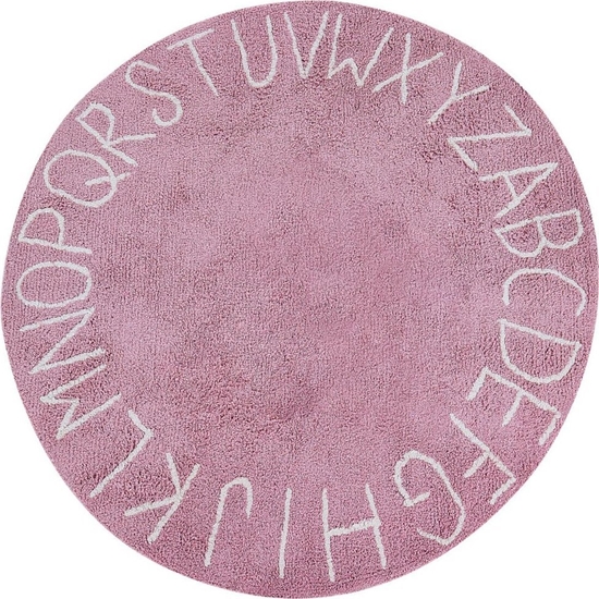 Picture of Beliani Dywan dziecicy okrgy baweniany ø 120 cm róowy VURGUN