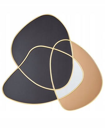 Attēls no Beliani Lustro cienne TAILLY 99 cm 89 cm Czarny