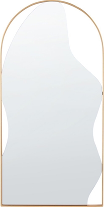 Изображение Beliani Metalowe lustro cienne 41 x 81 cm zote COLOMBIER
