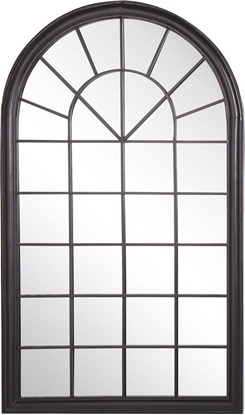 Изображение Beliani Metalowe lustro cienne okno 77 x 130 cm czarne TREVOL!