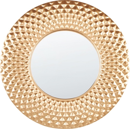 Изображение Beliani Metalowe okrge lustro cienne ø 60 cm zote COMBE