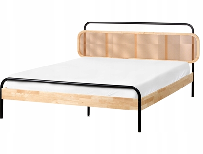 Изображение Beliani óko Rattan BOUSSICOURT 160 x 200 cm Jasnobrzowy