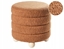 Изображение Beliani Puf CHILLY Boucle Zoty brz 42 cm 42 cm 41 cm