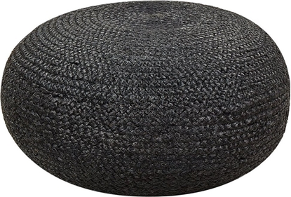 Attēls no Beliani Puf jutowy  50 cm czarny TIFELT