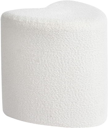 Attēls no Beliani Puf SCOTIA Szenil Zamana biel 40 cm 33 cm 44 cm