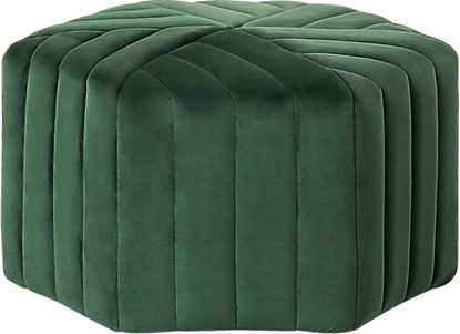 Attēls no Beliani Puf welurowy 29 x 53 x 48 cm zielony MURIETTA
