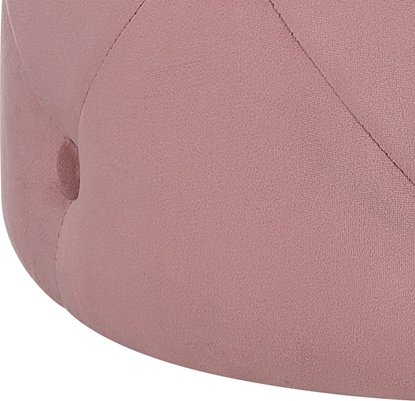 Attēls no Beliani Puf welurowy 40 cm róowy COROLLA