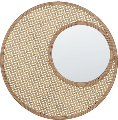 Attēls no Beliani Rattanowe okrge lustro cienne  60 cm naturalne PALAU!