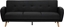 Изображение Beliani Sofa rozkadana 3-osobowa czarna FLORLI