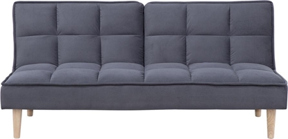 Изображение Beliani Sofa rozkadana ciemnoszara SILJAN