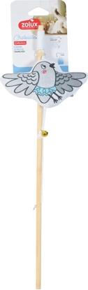 Изображение Bituxx ZOLUX Zabawka dla kota wdka bambus ptak w tutu CHATOUILLE 48,8cm