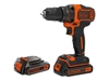 Picture of BLACK & DECKER 18V , 2x1.5 Ah Cordless drill driver | BDCDD186KB-QW
