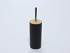 Изображение Black bamboo plastic toilet brush holder, 36.5×9.2×9.2 cm, 12906, Berilo